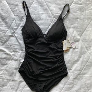 NWT Tommy Bahama One piece pearl Wrap Swimsuit